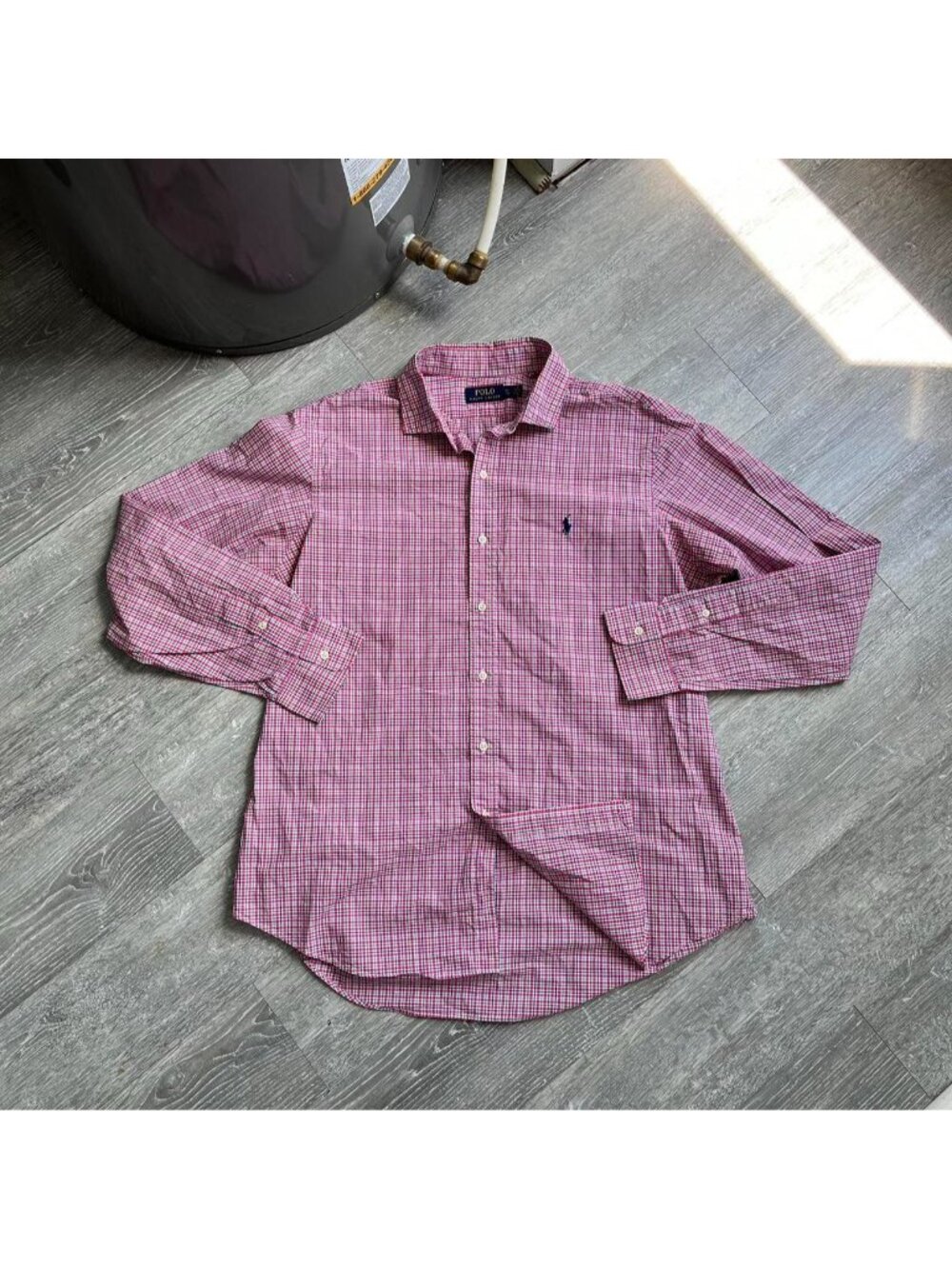 Red / White / Multicoloured Polo Ralph Lauren Button-Up Plaid / Checkered Shirt